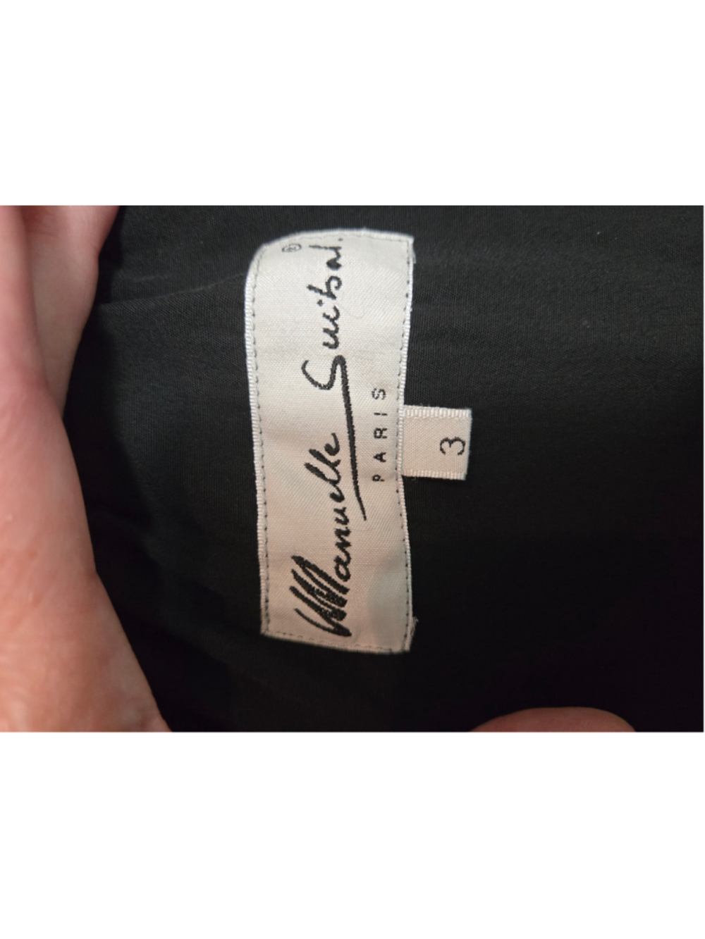 Women's Manuelle Guibal Black A-Line Skirt Size L - Picture 5 of 7